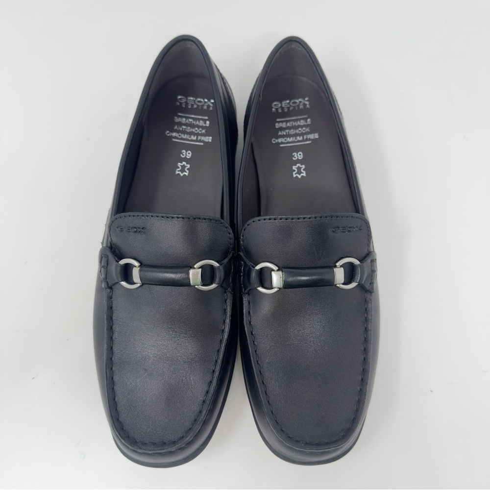 Geox Leather Driving Loafers - Picture 3 of 9